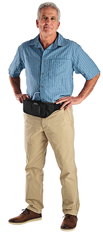 Person Wearing Duopa Hip Pack